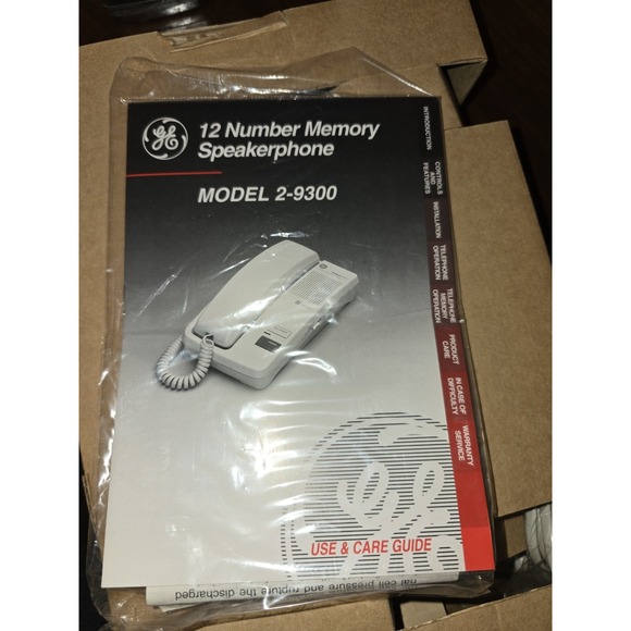 Vintage GE Speakerphone 2-9300 with 12 Number Memory Open Box - Picture 10 of 10